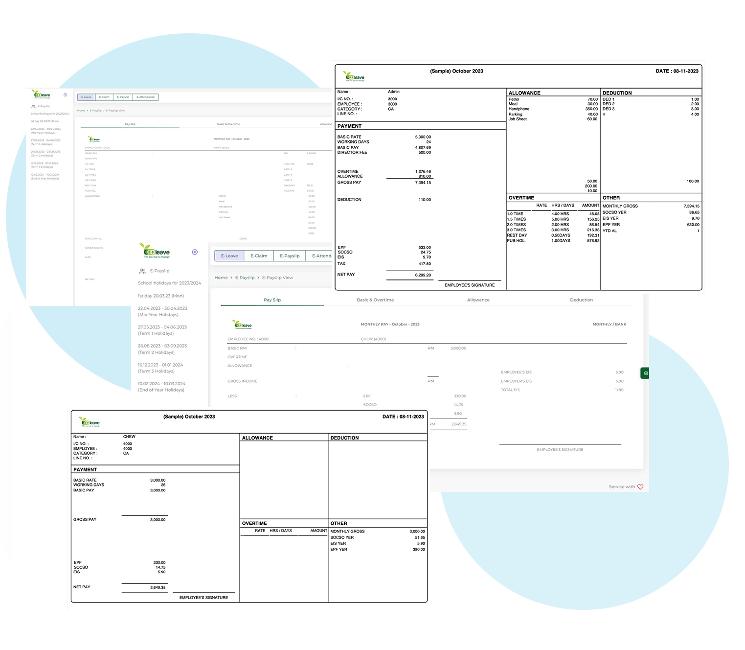 e-payslip, e-Penyata Gaji, Malaysia employee Epayslip system